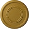 Ekena Millwork Federal Roped Large Ceiling Medallion (Canopies up to 7 3/4"), 17 3/8"OD x 1 1/8"P, Pharaohs Gold CM17FEPGS - alternate 1